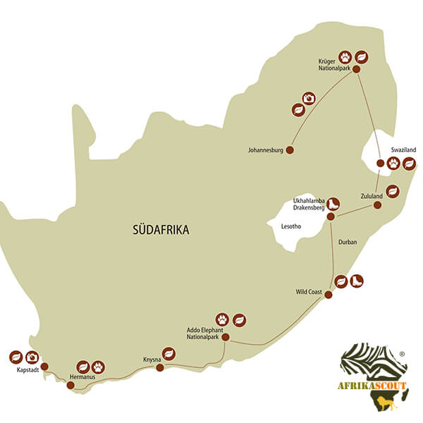Südafrika Regenbogenroute Rundreise